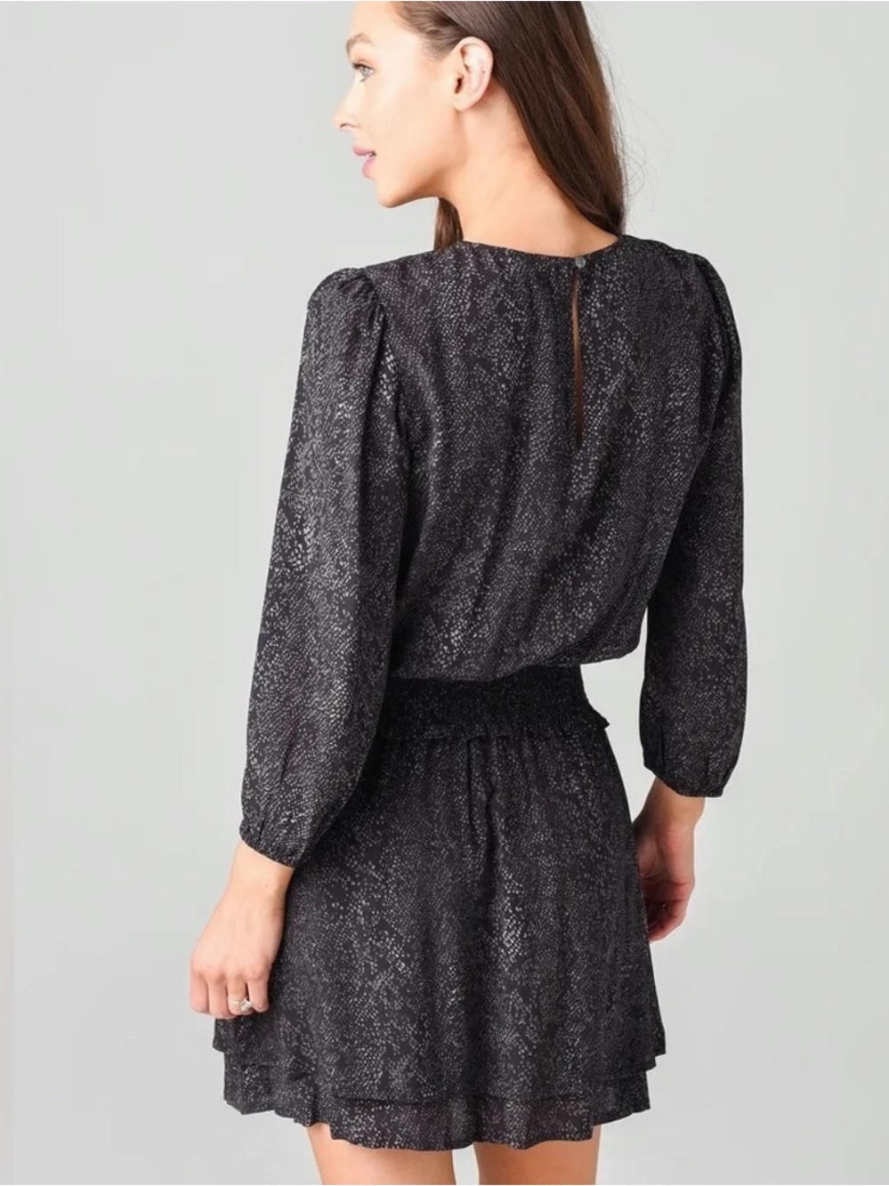 Rails Inez Dress Slate Python Print Casual Women's Small - Picture 2 of 10